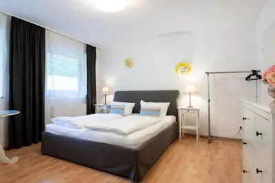 Ein Bett oder Betten in einem Zimmer der Unterkunft Alte Bergstraße 11 Wittdün 2