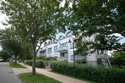 Das Gebäude in dem sich die Ferienwohnung befindet