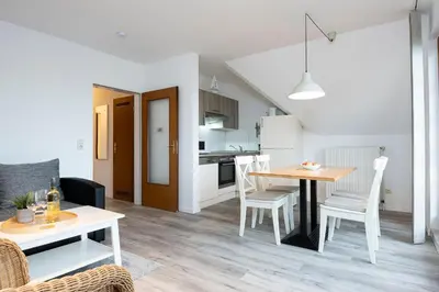 Küche/Küchenzeile in der Unterkunft Alte Bergstraße 6 Windgeflüster