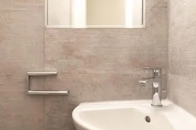 Ein Badezimmer in der Unterkunft Witthus- Wohnung 2