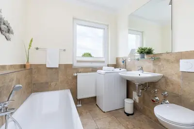 Ein Badezimmer in der Unterkunft Baltic Sea Lodge Küstenidyll
