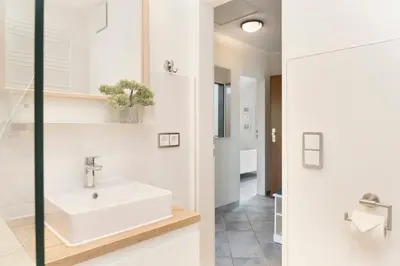Ein Badezimmer in der Unterkunft Seepark Lindenallee Krabbe