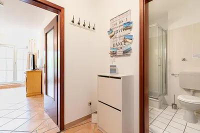 Ein Badezimmer in der Unterkunft Seepark Wohnung 15