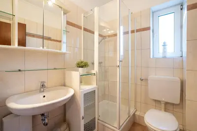 Ein Badezimmer in der Unterkunft Seepark Wohnung 21