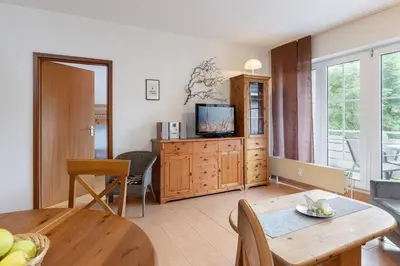 TV/Unterhaltungsangebot in der Unterkunft Seepark Wohnung 23