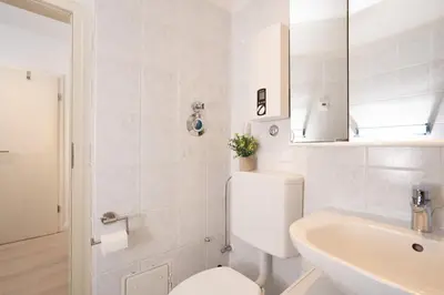 Ein Badezimmer in der Unterkunft Kammerweg 89 Ankerplatz