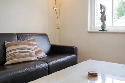 Ein Sitzbereich in der Unterkunft Haus am Kurpark Timmendorfer Strand Wohnung 6