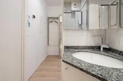 Ein Badezimmer in der Unterkunft Appartementhausanlage Wennseestraße Lüttje Doens