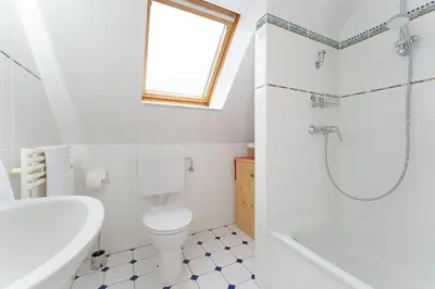 Ein Badezimmer in der Unterkunft Sperlingslust