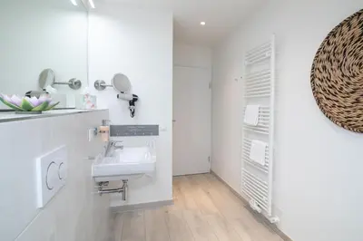 Ein Badezimmer in der Unterkunft Badeweg 7 Audrey Hepburn