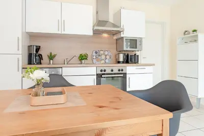 Küche/Küchenzeile in der Unterkunft Strandvilla 27- Turmwohnung