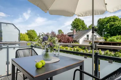 Ein Balkon oder eine Terrasse in der Unterkunft Passatstieg 1 Passatwind 3
