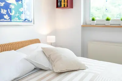 Ein Bett oder Betten in einem Zimmer der Unterkunft Appartementhausanlage Wennseestraße Kleines Glück