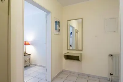 Ein Badezimmer in der Unterkunft Haus am Kurpark Scharbeutz Wohnung 3