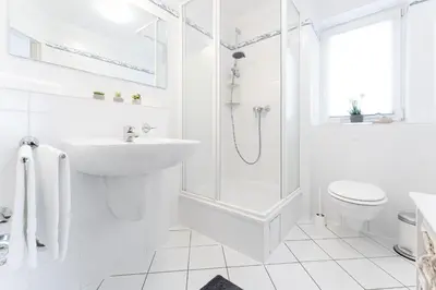 Ein Badezimmer in der Unterkunft Hansa-Residenz Dünennest