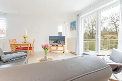 TV/Unterhaltungsangebot in der Unterkunft Wohnung 4- Paulsen