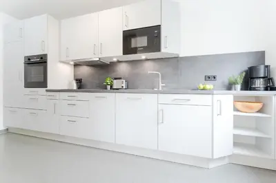 Küche/Küchenzeile in der Unterkunft Wohnung 4- Paulsen