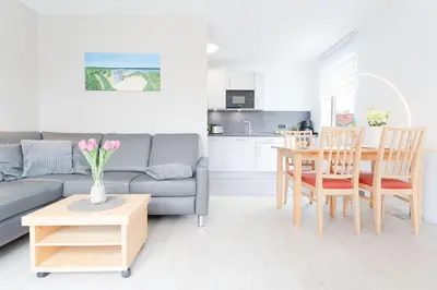 Küche/Küchenzeile in der Unterkunft Wohnung 4- Paulsen