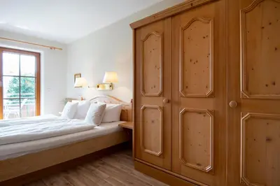 Ein Bett oder Betten in einem Zimmer der Unterkunft Landhaus Pönitz am See Wohnung 11