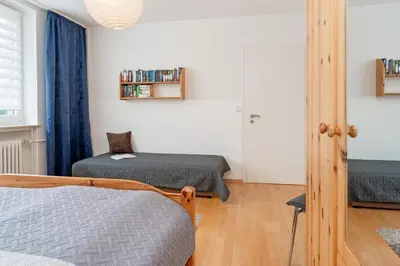 Ein Bett oder Betten in einem Zimmer der Unterkunft Hansa 3 Piontek Strandblick
