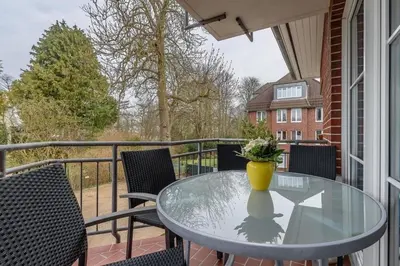 Ein Balkon oder eine Terrasse in der Unterkunft Seestraße 56 Wohnung 8