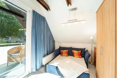 Ein Bett oder Betten in einem Zimmer der Unterkunft Badeweg 4 Strandläufer 2