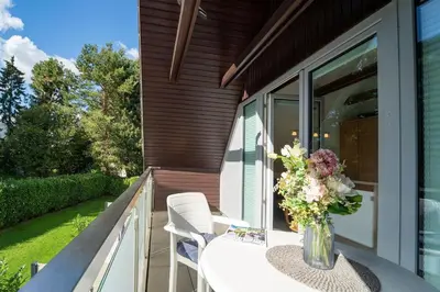 Ein Garten an der Unterkunft Badeweg 4 Strandläufer 2