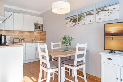 Küche/Küchenzeile in der Unterkunft Landhaus Pönitz am See Wohnung 7