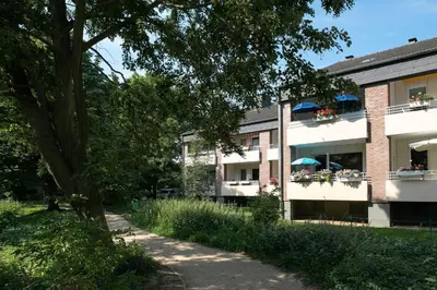 Das Gebäude in dem sich die Ferienwohnung befindet