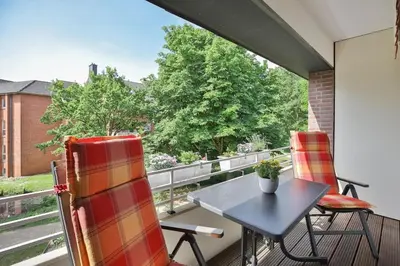 Ein Balkon oder eine Terrasse in der Unterkunft Am Knurrhahn 44 Sturmfrei
