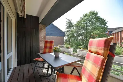 Ein Balkon oder eine Terrasse in der Unterkunft Am Knurrhahn 44 Sturmfrei