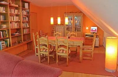 Die Bibliothek in der Ferienwohnung