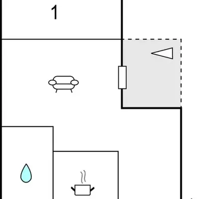 1 Bedroom Awesome Home In Haffkrug