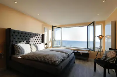Ein Bett oder Betten in einem Zimmer der Unterkunft Ferienwohnung Aalkate App 3