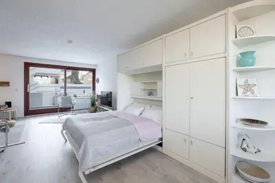 Ein Bett oder Betten in einem Zimmer der Unterkunft Sea-Loft