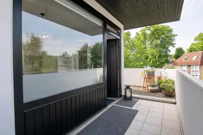 Ein Balkon oder eine Terrasse in der Unterkunft Sea-Loft