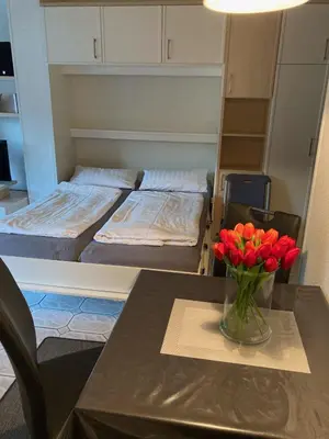 Ein Bett oder Betten in einem Zimmer der Unterkunft Urlaub am Strand 2
