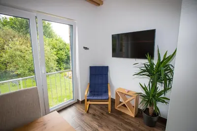 TV/Unterhaltungsangebot in der Unterkunft Gästehaus Roggenhorst - aufwändig saniertes Haus, 200 qm Wohnfläche, 3 Bäder