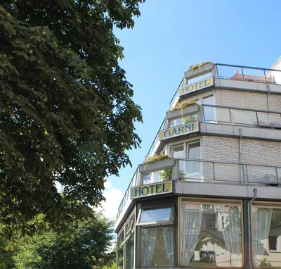 Das Gebäude in dem sich das Hotel befindet