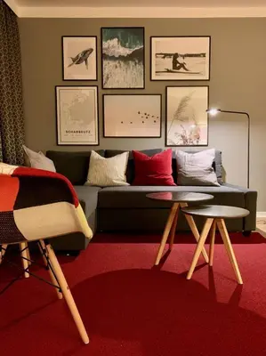 Ein Sitzbereich in der Unterkunft Ferienwohnung Enjoy ah13