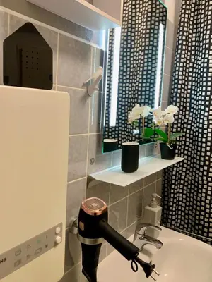 Ein Badezimmer in der Unterkunft Ferienwohnung Enjoy ah13