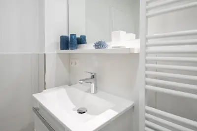 Ein Badezimmer in der Unterkunft Hansa 3 Bargstädts Apartment Ostseestrand