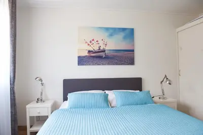 Ein Bett oder Betten in einem Zimmer der Unterkunft Gronenberger Mühle Haus 9