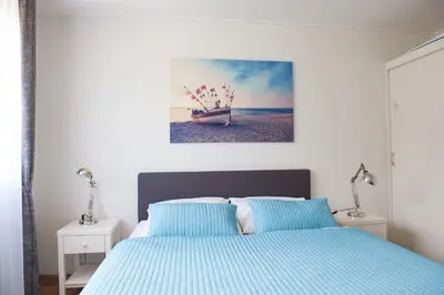 Ein Bett oder Betten in einem Zimmer der Unterkunft Gronenberger Mühle Haus 16