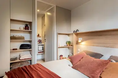 Ein Bett oder Betten in einem Zimmer der Unterkunft Gronenberger Mühle Haus 23