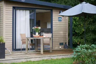 Ein Garten an der Unterkunft Gronenberger Mühle Haus 25