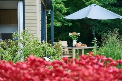 Ein Garten an der Unterkunft Gronenberger Mühle Haus 28