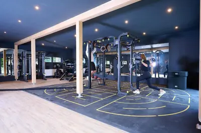 Das Fitnesscenter und/oder die Fitnesseinrichtungen in der Unterkunft Gronenberger Mühle Haus 30