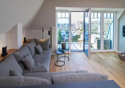 Ein Sitzbereich in der Unterkunft Julie´s Home (Penthouse)