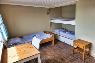 Ein Bett oder Betten in einem Zimmer der Unterkunft Finnenhaus 2
